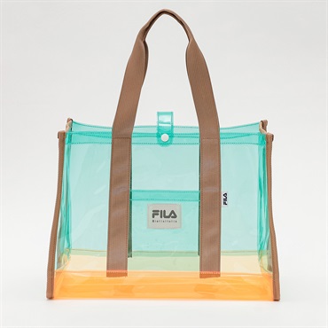 FILA(フィラ) PVCバッグ ツートーン配色 レディス 326-821-K(ウスアオ-ﾌﾘｰ)