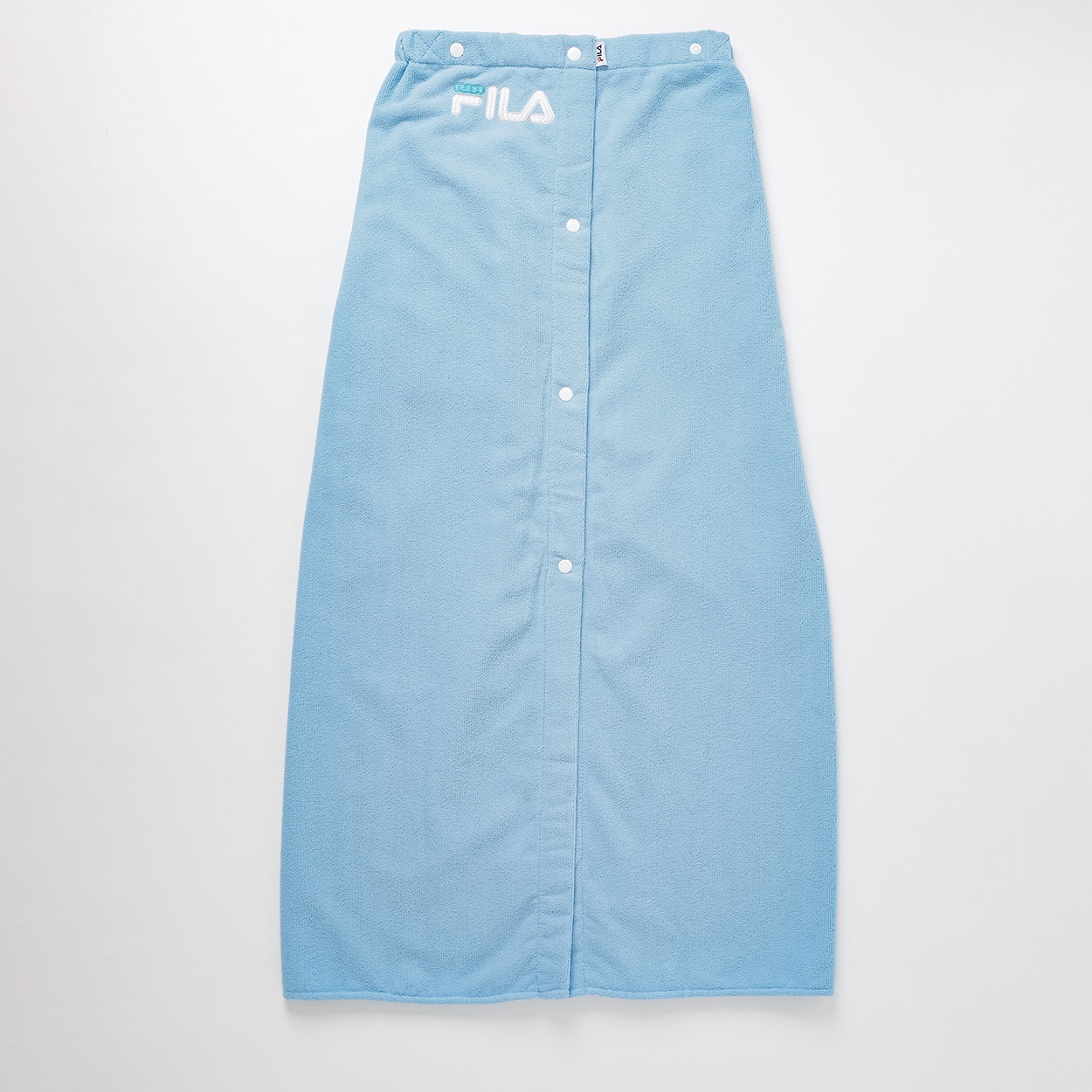 FILA(フィラ) 巻きタオル 100cm丈 無地 刺しゅう ロゴ レディス 424-889B-K(アオ-ﾌﾘｰ)