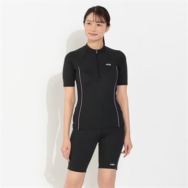 FILA(フィラ) セパレート水着 半袖 ハーフジップ カップ付 レディス FSP-316612