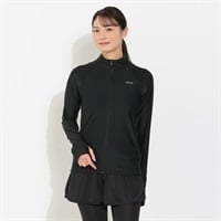 FILA(フィラ) ラッシュガード フルジップ脇メッシュ切替 レディス RS-316-631-K(クロ-S)