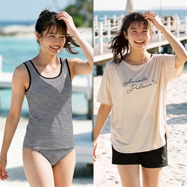 Arnord Palmer(アーノルドパーマー) Arnord PalmerロゴTシャツタンキニ4点セット レディス TK4-586202-K