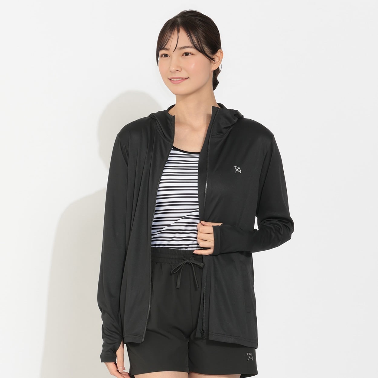 Arnord Palmer(アーノルドパーマー) Arnord Palmer UVラッシュガードパーカー レディス UV596204-K(クロ-LL)