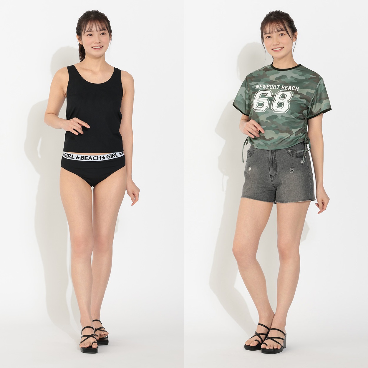 D&G GYM ON THE BEACH タンクトップ XS Sporti x Alex & Gretchen Walsh Tidal Taffy Tracy Double Strap One