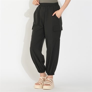 ラッシュガード ロング丈カーゴデザイン パンツ レディス 268365-K(クロ-M)