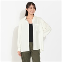 ラッシュガード 前開きシャツ レディス UV-268362-K(アイボリー-M)