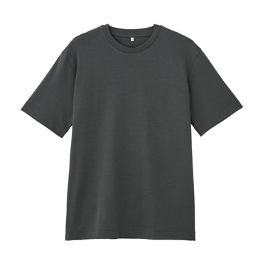 TVC シルキーコットン スムース半袖Tシャツ メンズ(チャコールグレー-S)