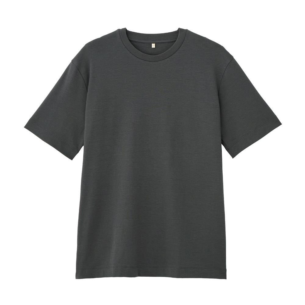 TVC シルキーコットン スムース半袖Tシャツ メンズ(チャコールグレー-S)