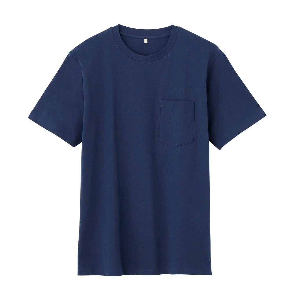 TVC オーガニックコットン 無地クルーネック半袖Tシャツ メンズ