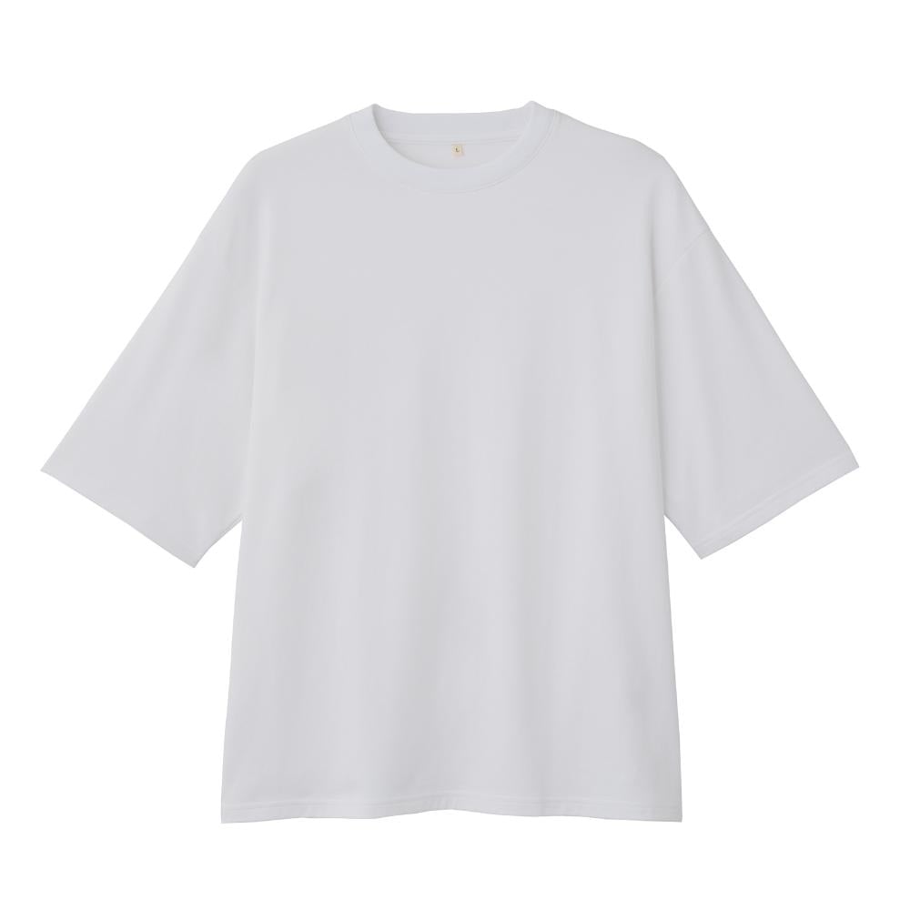 Tツヤ TVC 【ピースフィットクール】 遮熱スムース無地五分袖Tシャツ