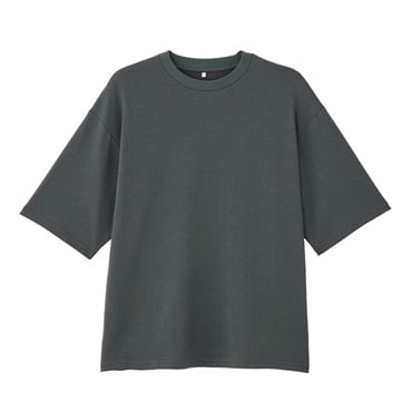 TVC 【ピースフィットクール】 遮熱スムース無地五分袖Tシャツ メンズ(チャコールグレー-XL)