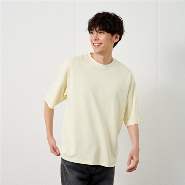 TVC 【ピースフィットクール】 遮熱ダブルフェイス5分袖Tシャツ メンズ(イエロー-M)