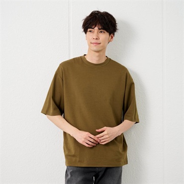 TVC 【ピースフィットクール】 スムース無地五分袖Ｔシャツ メンズ