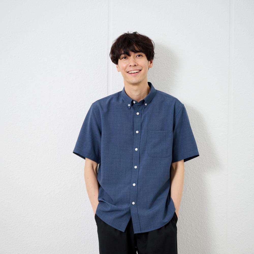 半袖シャツ メンズ 紺色