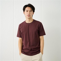 TVC メンズ コットン１００クルーネック半袖Tシャツ メンズ(チヤ-M)