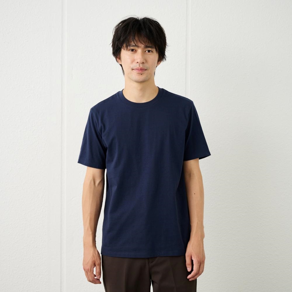 TVC メンズ コットン１００クルーネック半袖Tシャツ メンズ(コイアオ-XL)