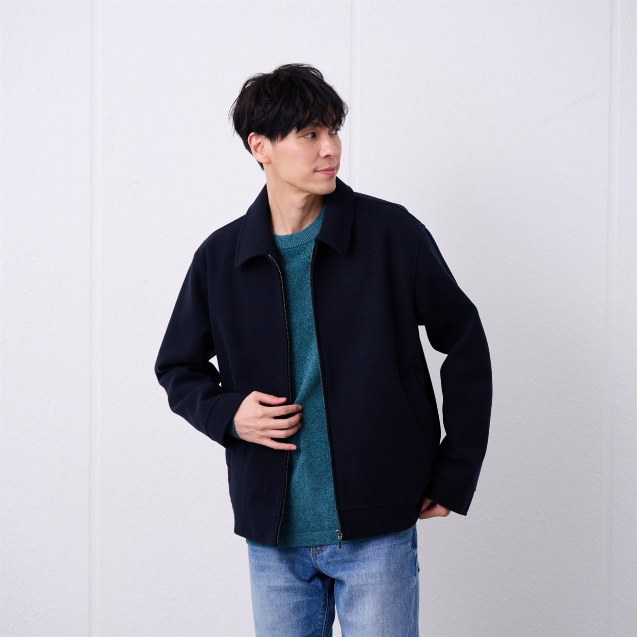 TVC(ティーヴィシー) ウールライク ショートブルゾン メンズ | イオン