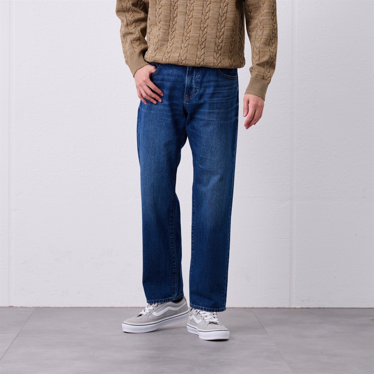 TVC(ティーヴィシー) 匠ジーンズ レギュラーフィットパンツ メンズ(アオ-ウエスト94cm　股下73cm)