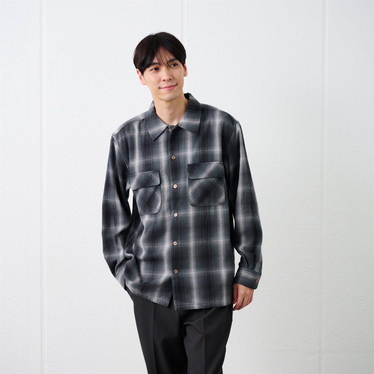 TVC(ティーヴィシー) 【てまラク】フランネルオーバーシャツ メンズ