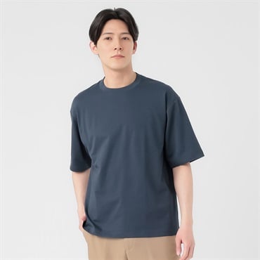 TVC(ティーヴィシー) ピースフィットクール遮熱スムース無地五分袖Tシャツ メンズ(コイアオ-XS)