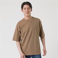 TVC(ティーヴィシー) ピースフィットクール遮熱スムース無地五分袖Tシャツ メンズ(チャ-XS)