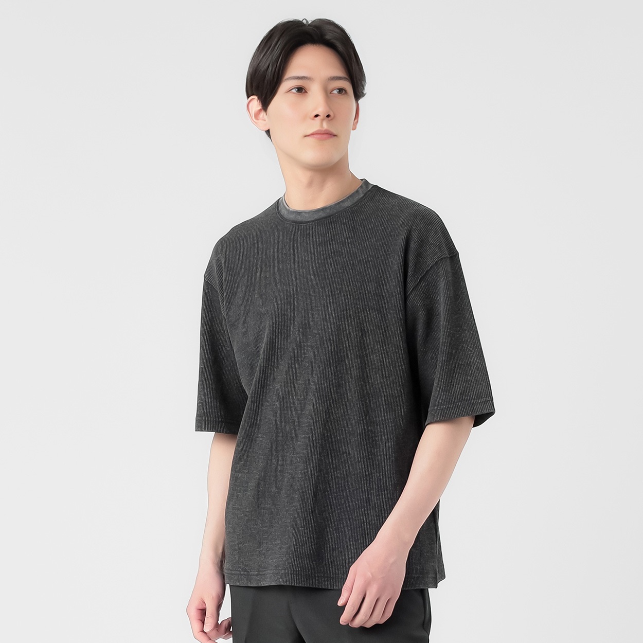 TVC(ティーヴィシー) ワッフルクルー五分袖Tシャツ メンズ | イオン