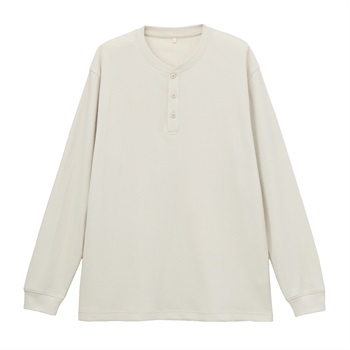 TVC(ティーヴィシー) ワッフル ヘンリーネック長袖Ｔシャツ メンズ(ウスチャ-S)