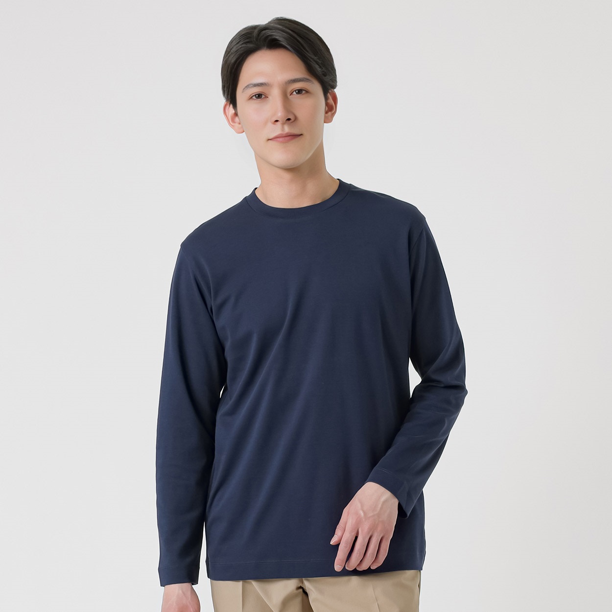 TVC(ティーヴィシー) シルキーコットン スムース長袖Tシャツ メンズ 