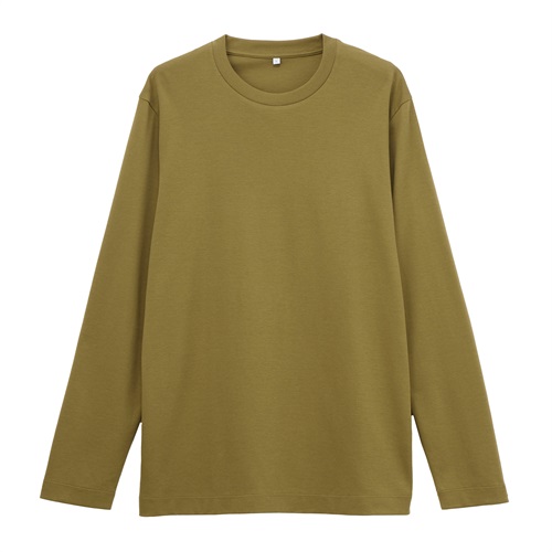 TVC(ティーヴィシー) シルキーコットン スムース長袖Tシャツ メンズ(コイミドリ-S)