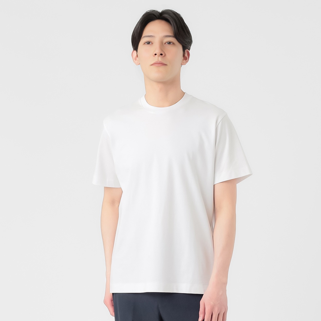 TVC(ティーヴィシー) シルキーコットンスムース半袖Tシャツ メンズ
