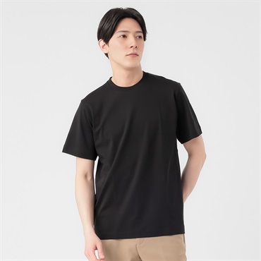 TVC(ティーヴィシー) シルキーコットンスムース半袖Tシャツ メンズ(クロ-XS)
