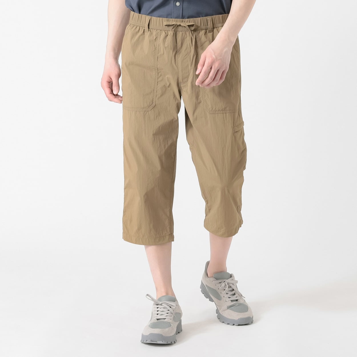 TVC(ティーヴィシー) はっ水ナイロンワッシャークロップドパンツ