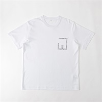 TVC(ティーヴィシー) シルキーコットンスムースプリント半袖Tシャツ メンズ(シロ（花）-S)