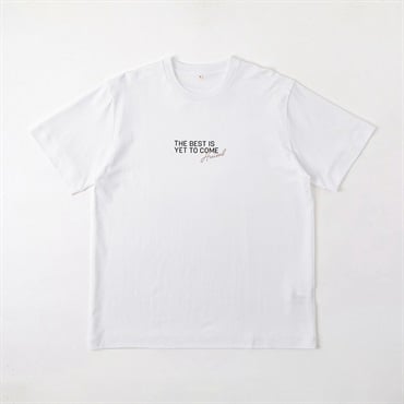 TVC(ティーヴィシー) シルキーコットンスムースプリント半袖Tシャツ メンズ(Ａシロ（BEST）-S)