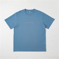 TVC(ティーヴィシー) シルキーコットンスムースプリント半袖Tシャツ メンズ(Ａアオ（NEWYORK）-S)