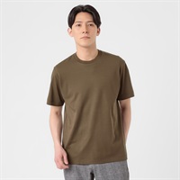 TVC(ティーヴィシー) シルキーコットンスムース半袖Tシャツ メンズ(チャ-XS)