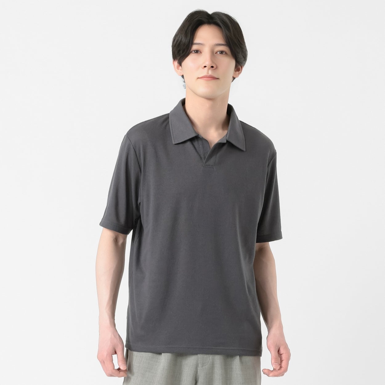 【美品】ANATOMICA スキッパーポロシャツ メンズ L SKIPPER POLO|スキッパーポロスキッパーポロ| MOONLOID