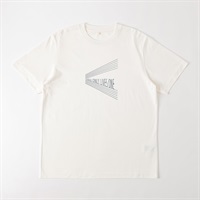 TVC(ティーヴィシー) コットン天竺プリントクルーネック半袖Tシャツ メンズ(Ａシロ（背中プリント_葉)-S)
