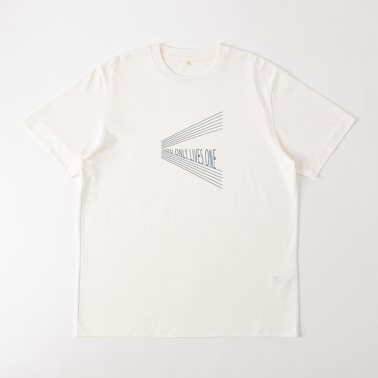 TVC(ティーヴィシー) コットン天竺プリントクルーネック半袖Tシャツ メンズ(Ａシロ（背中プリント_葉)-XL)