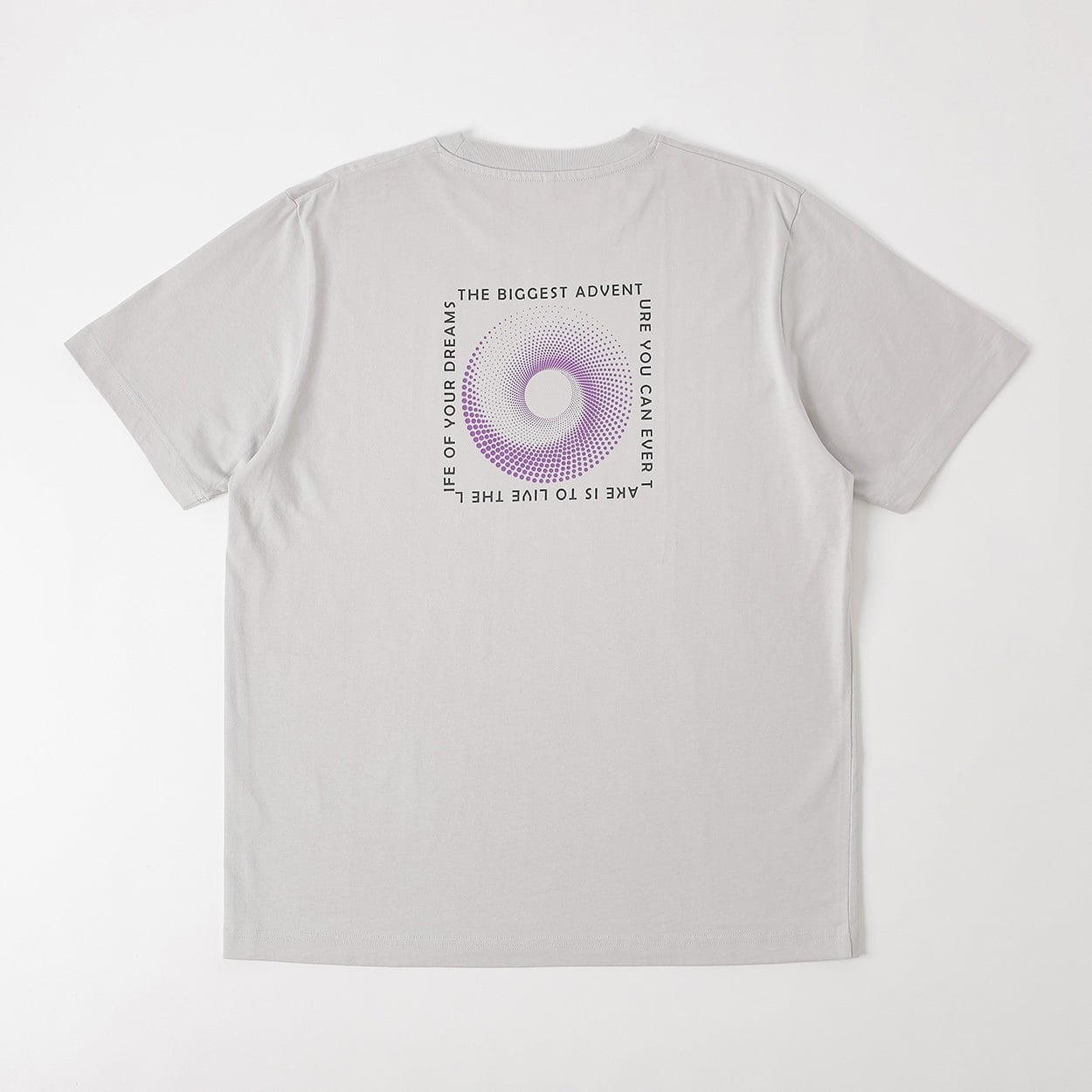 TVC(ティーヴィシー) コットン天竺プリントクルーネック半袖Tシャツ メンズ(Ａウスクロ（背中プリント_円）-S)