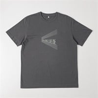 TVC(ティーヴィシー) コットン天竺プリントクルーネック半袖Tシャツ メンズ(モノトーン（背中プリント_円）-S)