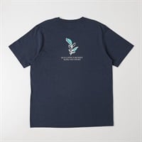 TVC(ティーヴィシー) コットン天竺プリントクルーネック半袖Tシャツ メンズ(コイアオ（背中プリント＿葉)-S)