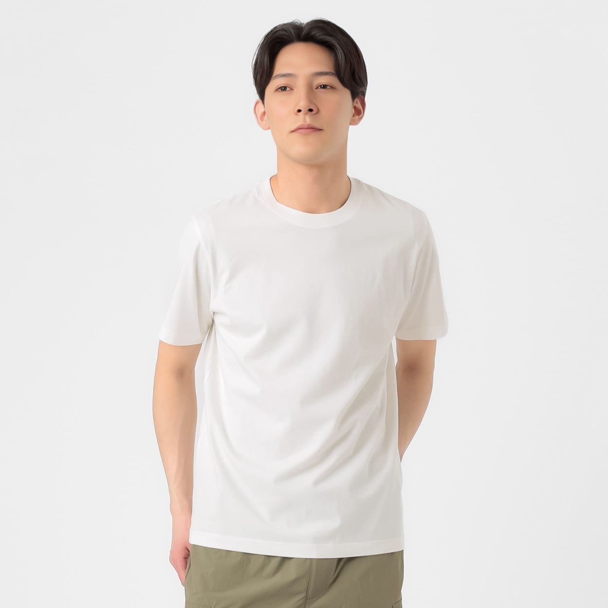 TVC(ティーヴィシー) コットン天竺プリントクルーネック半袖Tシャツ メンズ(Ａシロ（CARIFORNIA)-S)