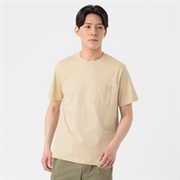 TVC(ティーヴィシー) コットン天竺ポケ付きクルーネック半袖Tシャツ メンズ(ウスチャ-S)