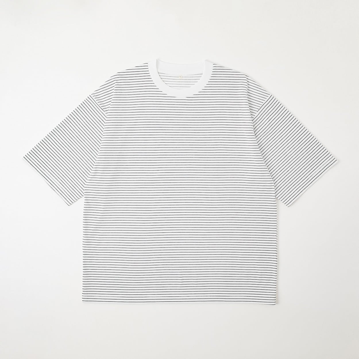 TVC(ティーヴィシー) ピースフィットクール遮熱天竺ボーダー五分袖Tシャツ メンズ(シロ-S)