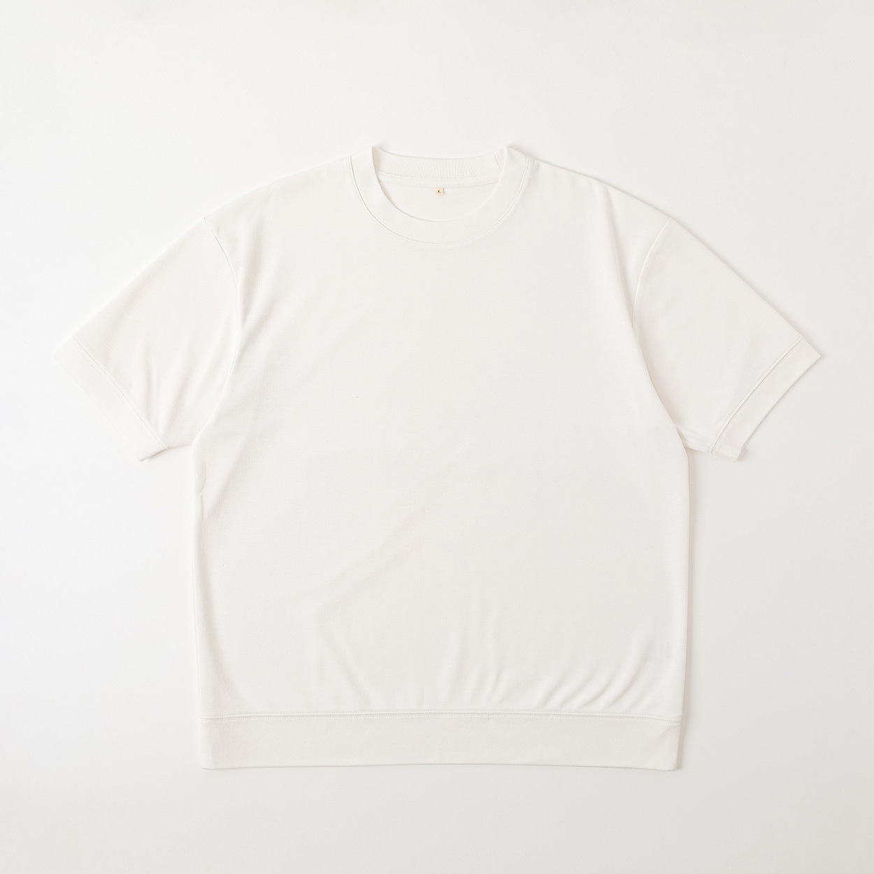 TVC(ティーヴィシー) 汗ジミが目立ちにくいポンチ半袖Tシャツ メンズ(シロ-S)