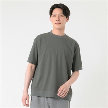 TVC(ティーヴィシー) 汗ジミが目立ちにくいポンチ半袖Tシャツ メンズ