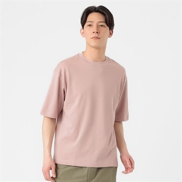 TVC(ティーヴィシー) ピースフィットクール遮熱スムース無地五分袖Tシャツ メンズ