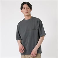 TVC(ティーヴィシー) ピースフィットクール遮熱スムースプリント五分袖Tシャツ メンズ(チャコールグレー（URBAN）-S)