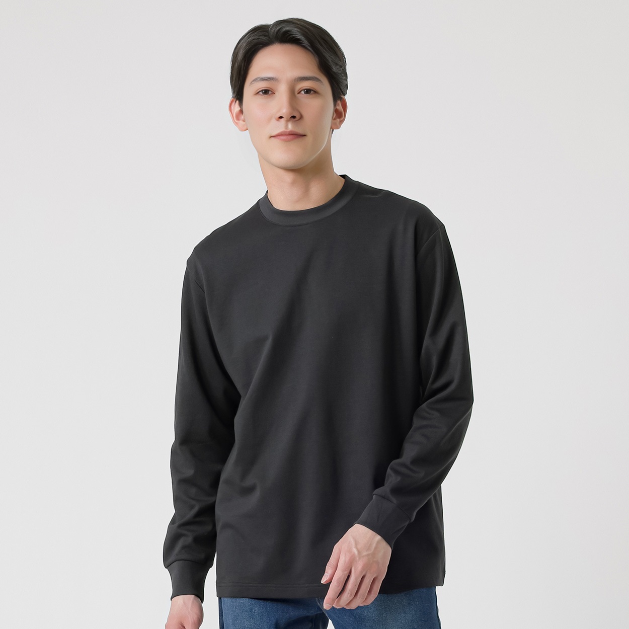 TVC(ティーヴィシー) ピースフィットクールＵＶ対策スムース長袖Ｔシャツ メンズ(クロ-S)