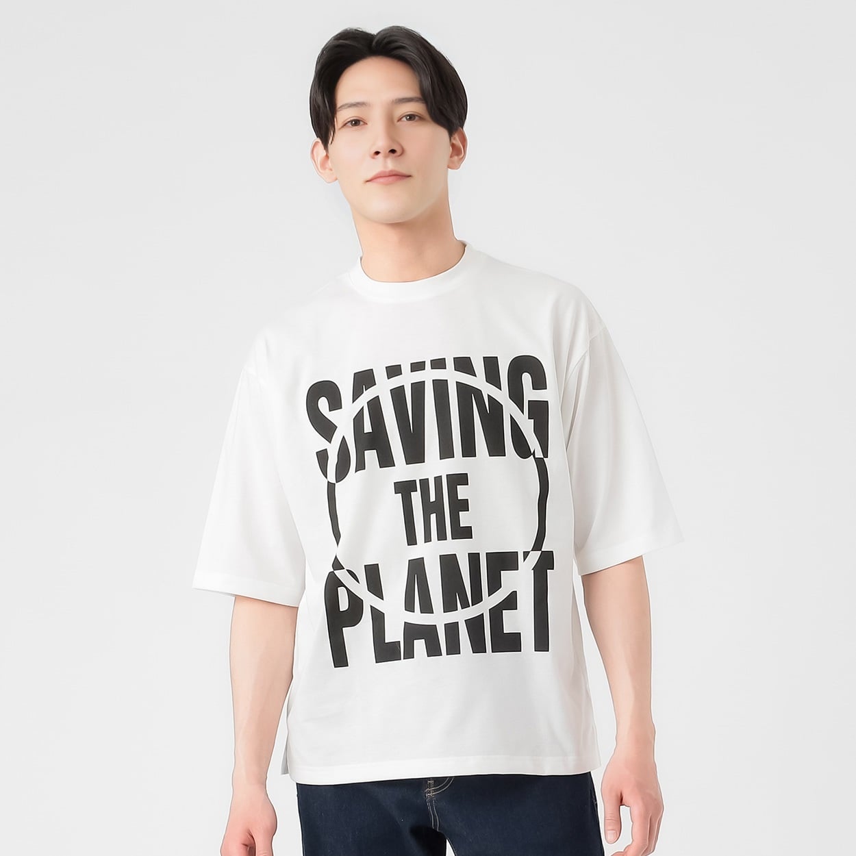 TVC(ティーヴィシー) キャサリンハムネット スローガンTシャツ メンズ